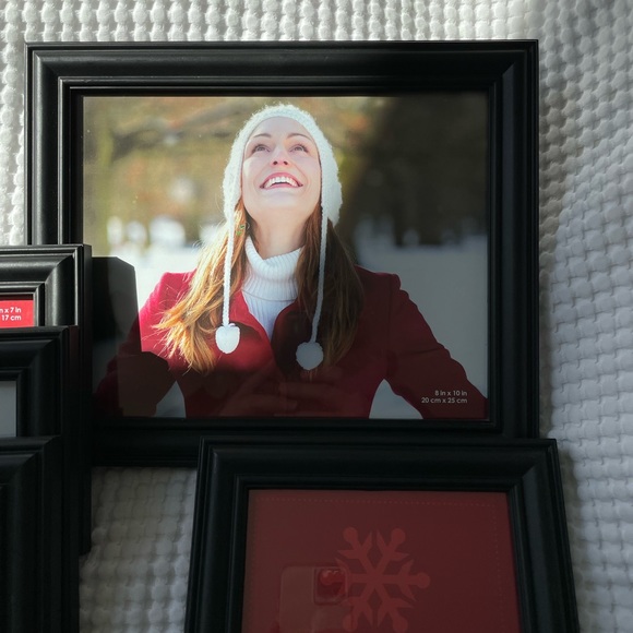 9 piece black picture frame set. - Picture 2 of 5